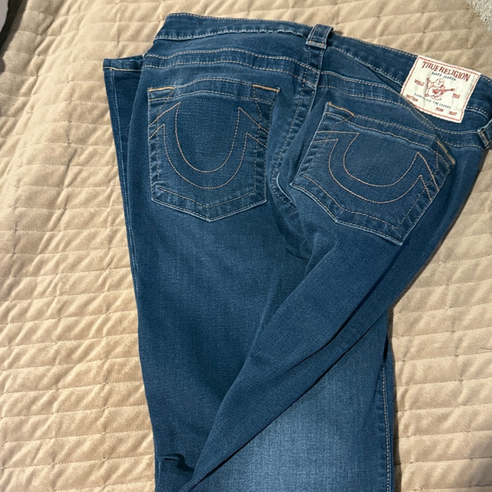 True Religion Women's Dark Blue Boot Cut Jeans